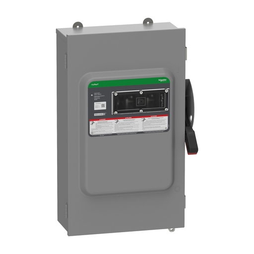 Mayer-DDS-Safety switch, VisiPacT, heavy duty, fused, viewing window, NEMA 12, 600V, 200A, 3 pole, ground lugs-1