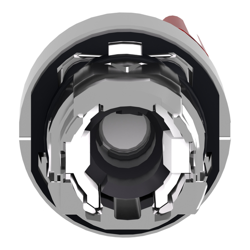 Mayer-DDS-Head for illuminated selector switch, Harmony XB4, universal LED,  red handle, 22mm, 2 positions, spring return-2