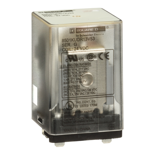 Product image for SQD 8501KUDR13V53 Plug in relay, Ty