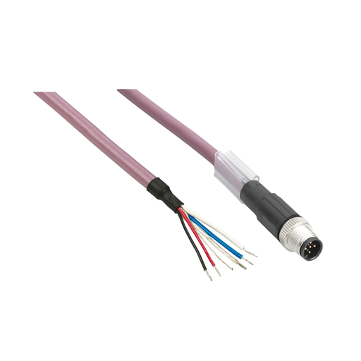 Mayer-DDS-power IN distribution cable - straight - M8 female-wire - 10m-1
