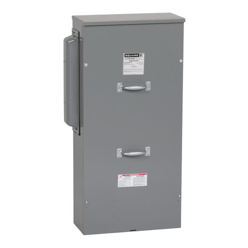 Product image for Square D EZM1400TBU 120/240 VAC 400 Amp 1-Phase 3-Wire Steel Under Ground Meter Center Main Lug Terminal Box