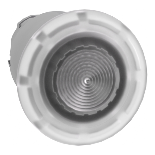 Product image for Square D ZB4BW613 22 mm Clear Round Flush Momentary Illuminated Push Button Operator