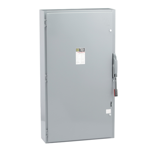 Mayer-DDS-Safety switch, heavy duty, fusible, 400A, 3 wire, 3 pole, 125hp, 240VAC/250VDC, NEMA 1-1