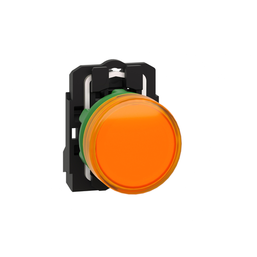 XB5AVG5 - pilot light, Harmony XB5, grey plastic, orange, 22mm, universal LED, plain lens, 110...120V AC