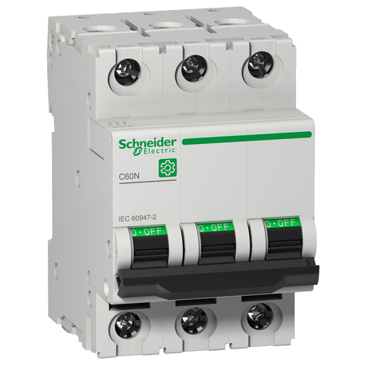 Mayer-DDS-Miniature circuit breaker (MCB), Multi9 C60N, 3P, 2A, D curve, 10kA (IEC/EN 60947-2)-1