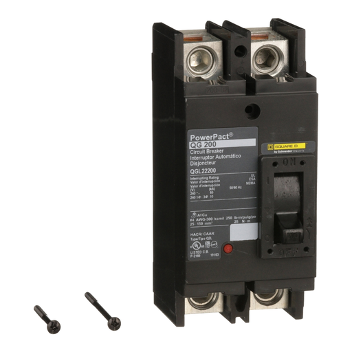 Product image for Square D QGL22200 Molded Case Circuit Breaker 200A 240V 2P , Thermal Magnetic