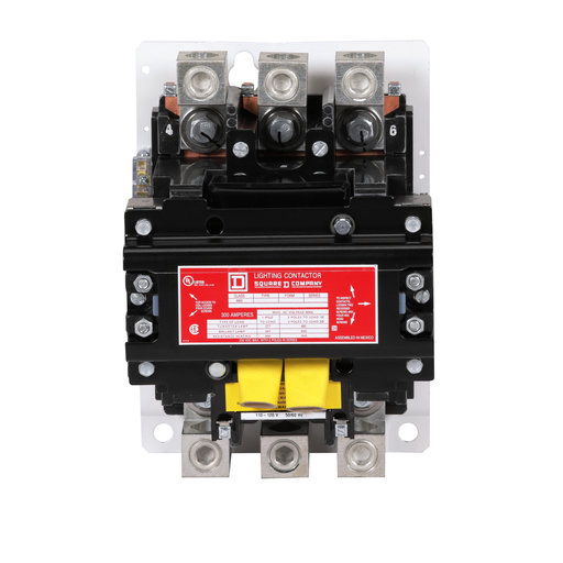 Mayer-DDS-Contactor, Type S, multipole lighting, electrically held, 300A, 3 pole, 110/120 VAC 50/60 Hz coil, open style-2