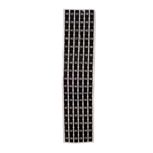 Mayer-DDS-Panelboard accessory, NF, number strip, sequence, 103 to 204-1
