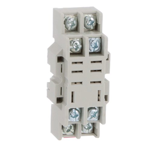 Product image for Square D 8501NR42B 300 VAC 10 Amp Din Rail/Direct Panel Mount Double Tier Relay Socket