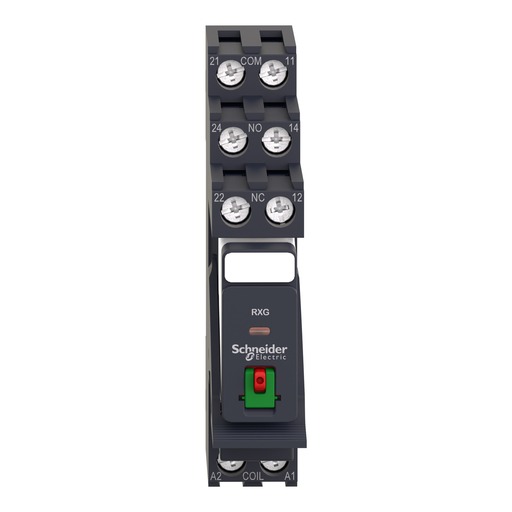 Mayer-DDS-interface plug in relay, Harmony Electromechanical Relays, 5A, 2CO, with LED, pre assembled, lockable test but to n, 230V AC-2