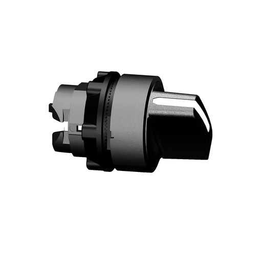Mayer-DDS-Head for selector switch, Harmony XB5, black handle, 22mm, 2 positions, stay put, set of 10-1