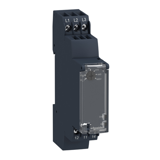 Product image for Square D RM17TT00 3 PHASE RELAY 250V 5AMP RM17