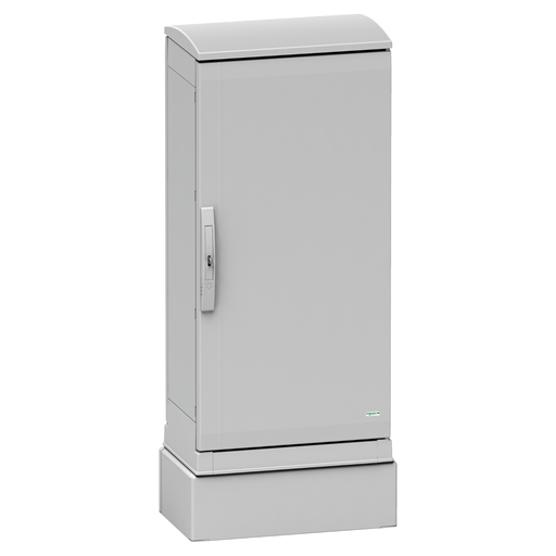 Mayer-DDS-Polyester glassreinf. plinth for encl PLAZ(T)124 front opening IP44-IK10 RAL7035-1