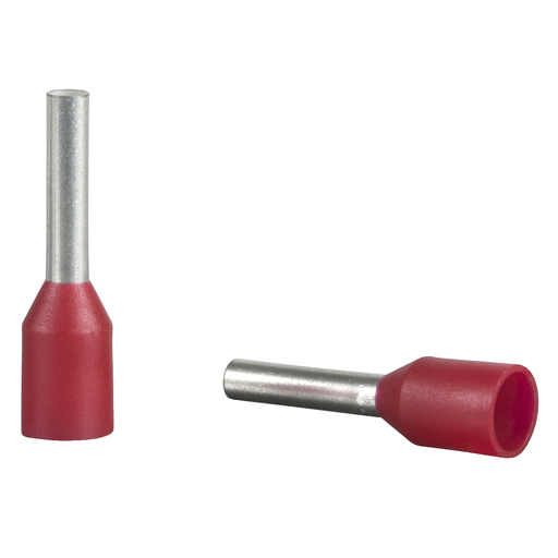 Mayer-DDS-Cable ends, Linergy TR cable ends, single conductor, red, 1mmÂ², medium size, 10 sets of 100-1