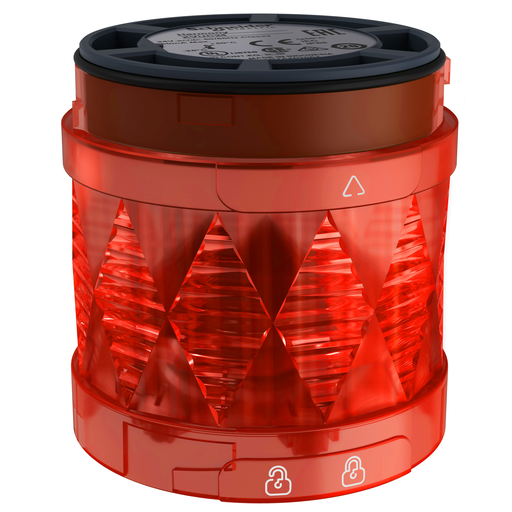 Mayer-DDS-Modular tower light, Harmony XVU, illuminated LED units, red, 60, steady, IP65, 24V AC DC-1
