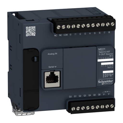 Mayer-DDS-logic controller, Modicon M221, 16 IO, 9 DI, 7 DO, transistor, PNP-1