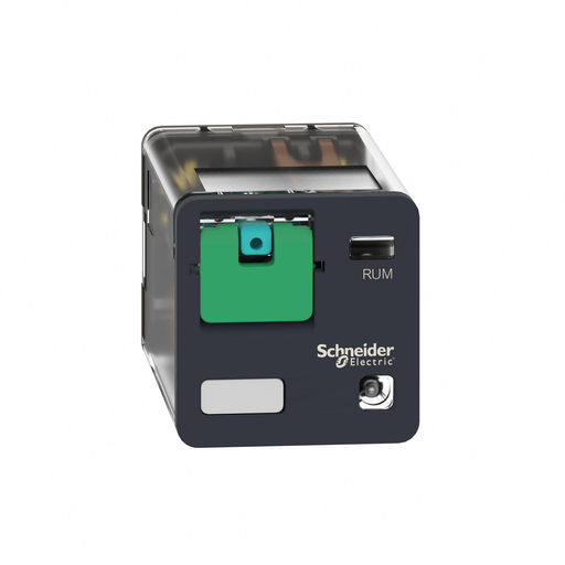 Mayer-DDS-universal plug in relay, Harmony Electromechanical Relays, 10A, 3CO, with LED, lockable test but to n, 12V DC-2