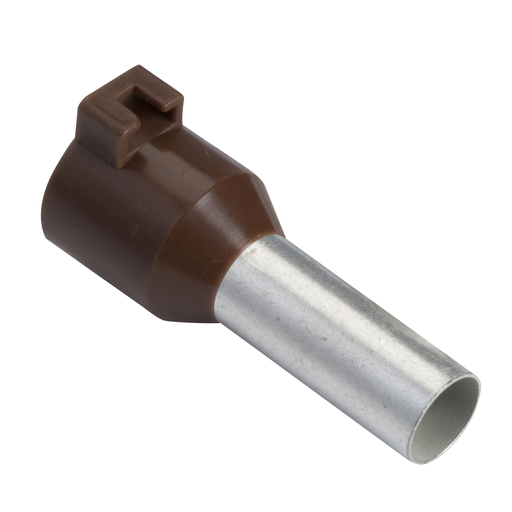 Mayer-DDS-Cable end, Linergy TR cable ends, single conductor, brown, 10mmÂ², long size, for clip-in, 10 sets of 100-1