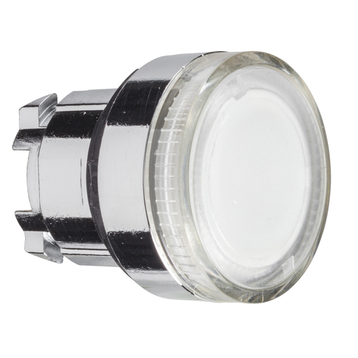 Product image for Square D ZB4BW37 22 mm Clear Round Flush Momentary Illuminated Push Button Operator