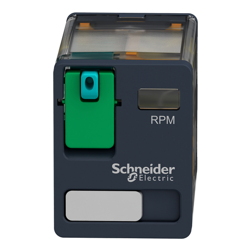 Mayer-DDS-plug-in relay, Harmony electromechanical relays, 15A, 2CO, lockable test button, 12V DC-2