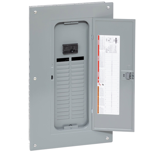 QO132M100PCVP - Load center, QO, 1 phase, 32 spaces, 32 circuits, 100A convertible main breaker, PoN, NEMA1, combo cover, value pack
