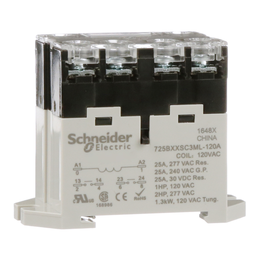 Product image for SQD 725BXXSC3ML-120A Power relay, S
