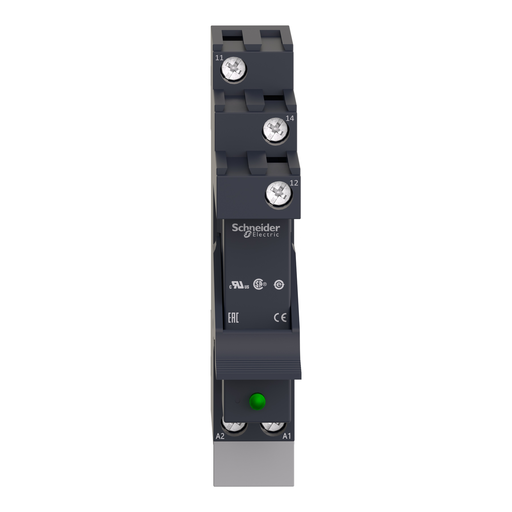 Mayer-DDS-interface plug in relay, Harmony Electromechanical Relays, pre assembled, 12A, 1CO, with LED, 230V AC-2