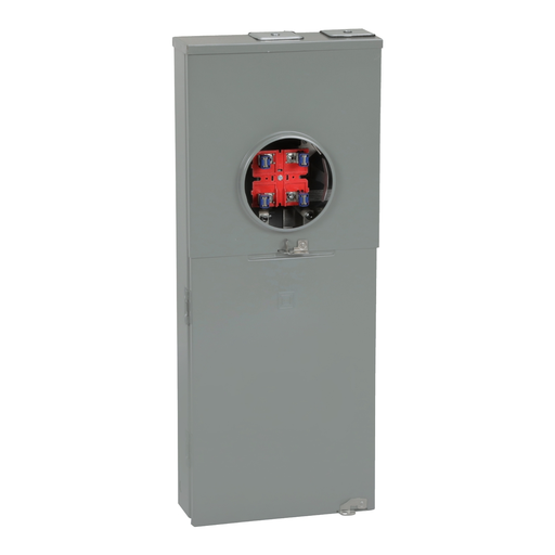 Product image for Square D QC816F125C 125 Amp 1-Phase 3-Wire Surface Mount Overhead/Underground Service Ringless Type Meter Main