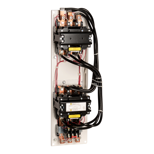 Mayer-DDS-NEMA Starter, Type S, reversing, vertical, Size 5, 270A, 200 HP at 575 VAC, 10 kA SCCR, 3 phase, 3 pole, melting alloy overload, 120 VAC coil, open-1