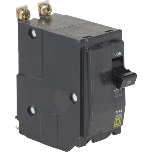 Mayer-DDS-Mini circuit breaker, QO, 30A, 2 pole, 120/240VAC, 10kA, bolt on, ring-1