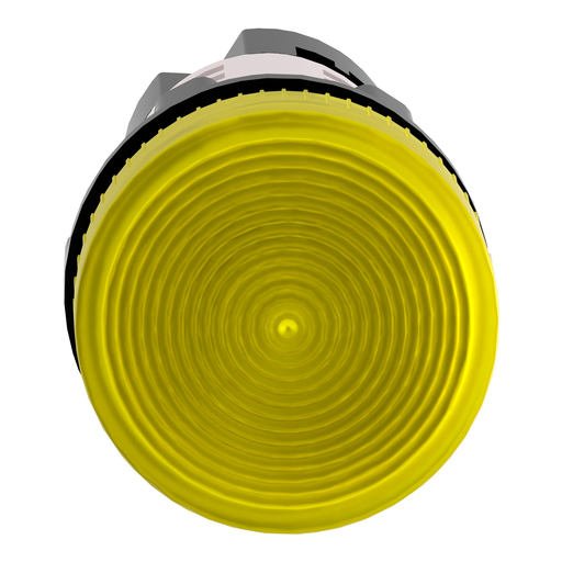 Mayer-DDS-Monolithic pilot light, Harmony XB7, plastic, yellow, 22mm, plain lens for BA9s bulb, lt 250V-2