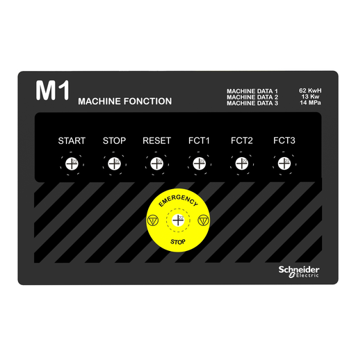 Mayer-DDS-Legend panel 300x200mm template 1, Harmony XB5-2