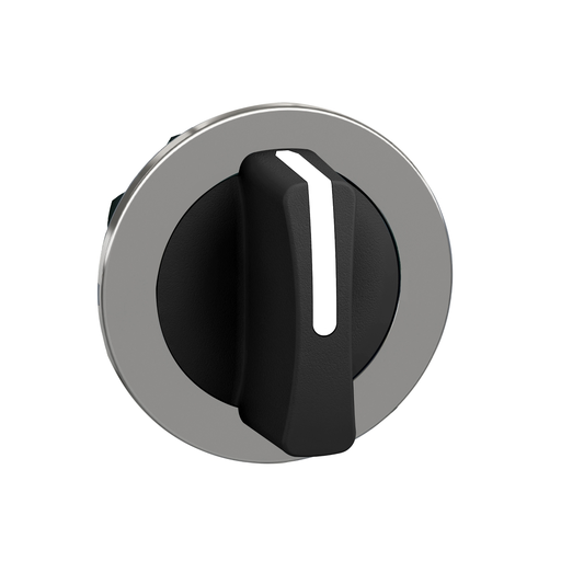 Mayer-DDS-Head for selector switch, Harmony XB4, flush mounted black 3 position return left to center-1