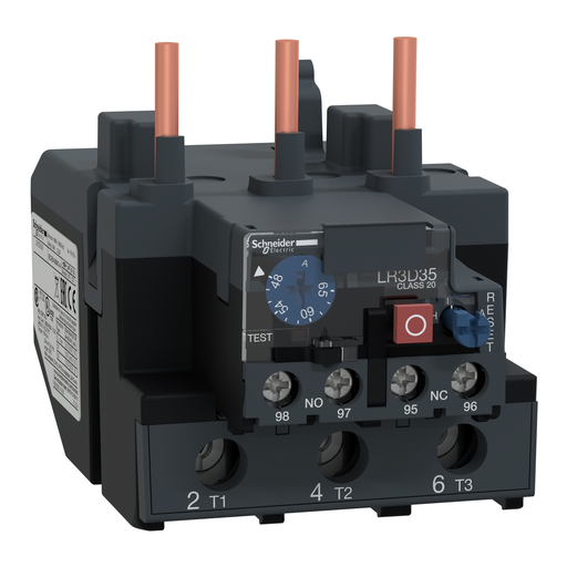 Product image for Square D LR3D3559 600 Volt 48 to 65 Amp 3-Pole Bi-Metallic Screw Clamp Terminal Thermal Overload Relay