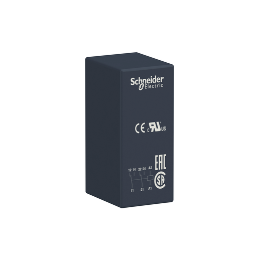 RSB2A080U7 - Interface plug in relay, Harmony, 8A, 2CO, 240V AC