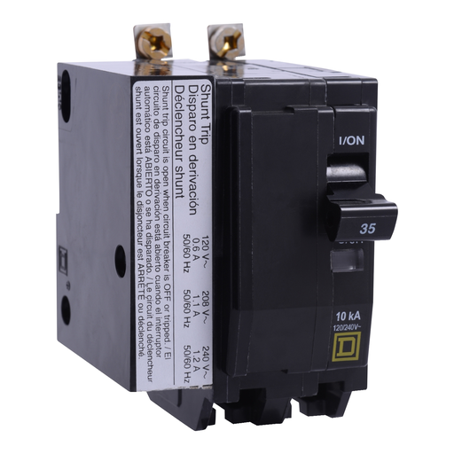 Product image for Square D QOB2701021 2-Pole 70 Amp 120/240 Volt Bolt-On Thermal Magnetic Miniature Circuit Breaker