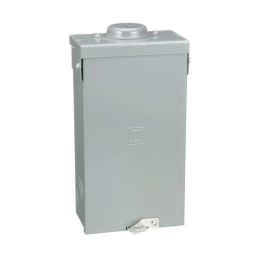 Product image for Square D QO3100BNRB 6.92 x 4.12 x 13.18 Inch 100 Amp Steel NEMA 3R Surface Mount Circuit Breaker Enclosure