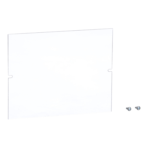 Product image for Square D 9080LB52 2-Pole 5.656 x 5.313 x 0.045 Inch Clear Plastic Power Distribution Block Cover