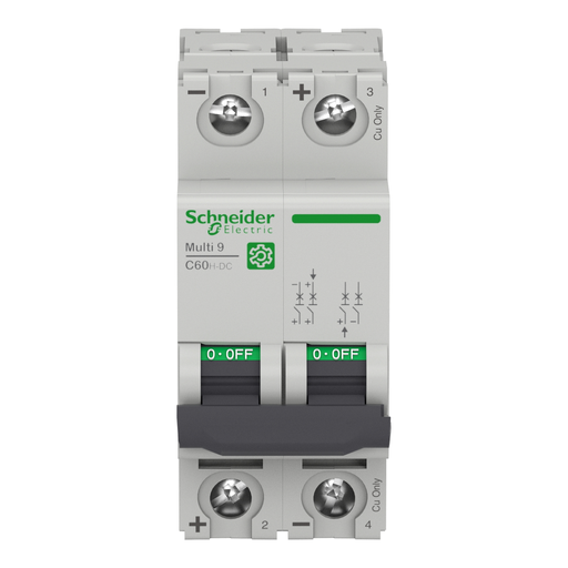 Mayer-DDS-Miniature circuit breaker (MCB), Multi9 C60H-DC, 2P, 0.5A, C curve, 5kA (UL1077), 6kA (IEC/EN 60947-2)-2