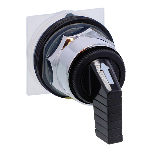 Product image for Square D 9001KS42FB 30 mm 3-Position Black Maintained Knob Non-Illuminated Selector Switch Operator