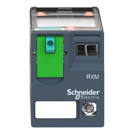 Mayer-DDS-miniature plug in relay, Harmony Electromechanical Relays, 10A, 3CO, with LED, lockable test but to n, 110V DC-2