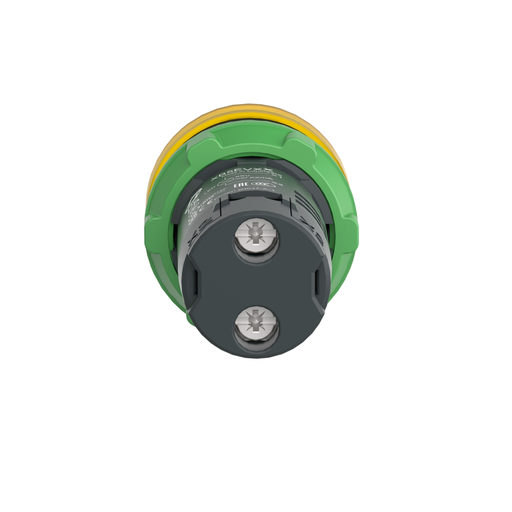 Mayer-DDS-Monolithic pilot light, Harmony XB5, grey plastic, yellow, 22mm, universal LED, plain lens, 230...240V AC-2