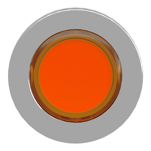 Mayer-DDS-Head for pilot light, Harmony XB4, metal, orange flush mounted, 30mm, universal LED, plain lens-2