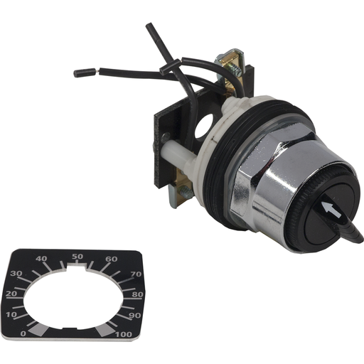 Product image for Square D 9001K20 300 VAC 2 W NEMA 4/13 Single Potentiometer Operator