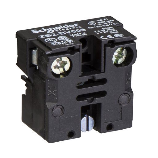 Square D ZB2BV006 6 to 120 VAC/VDC Pilot Light Direct Supply Base Product image for Square D ZB2BV006 6 to 120 VAC/VDC Pilot Light Direct Supply Base