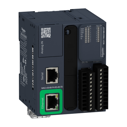 Mayer-DDS-logic controller, Modicon M221, 16 IO, 8 DI, 8 DO, transistor, PNP, Ethernet-1