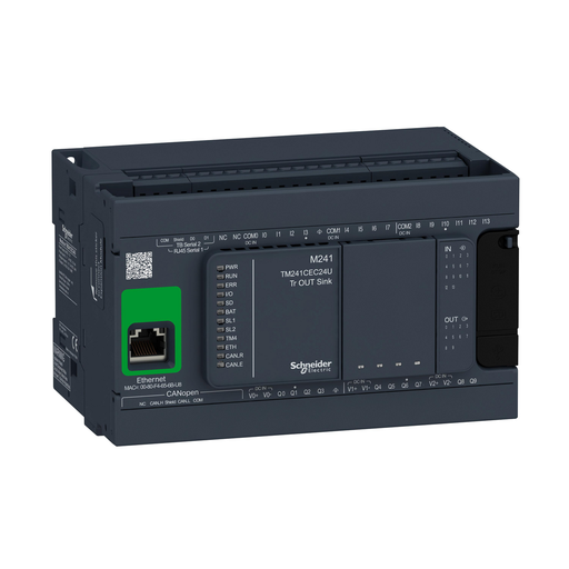 Mayer-DDS-logic controller, Modicon M241, 24 IO, transistor, NPN, Ethernet CAN master-1