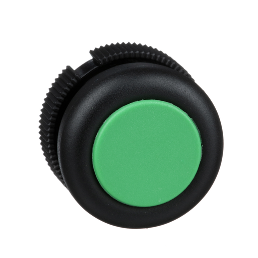 XACA9413 - Harmony, round head for push button, spring return, green, booted