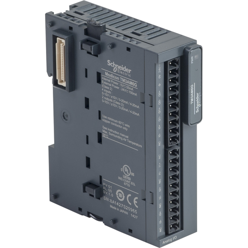 Mayer-DDS-IO analog module; Modicon TM3; 4 inputs; 2 output; spring; 24V DC-1