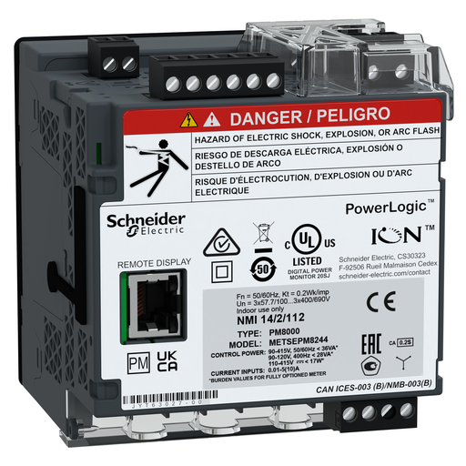 Product image for SQD METSEPM8244 Power quality meter
